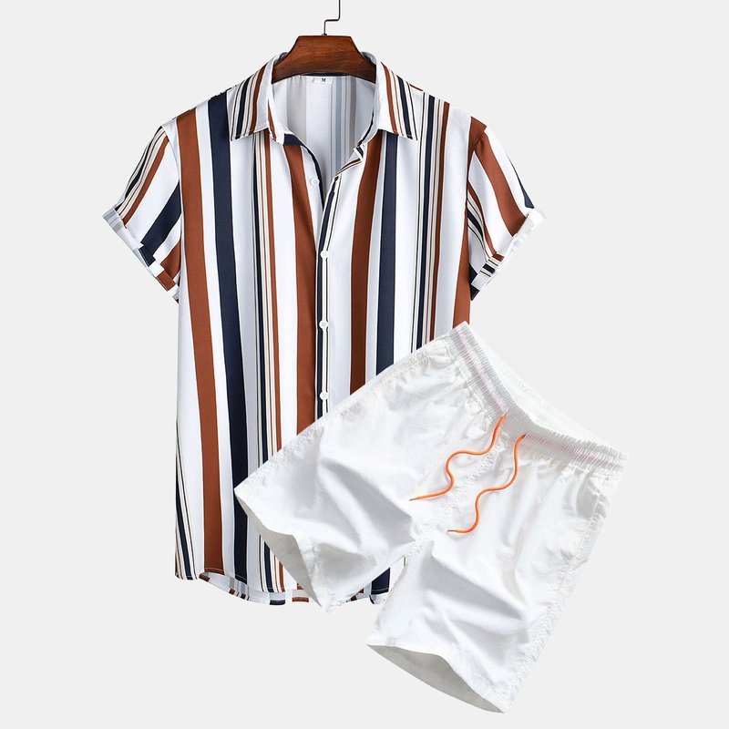 Striped Shirt And Shorts