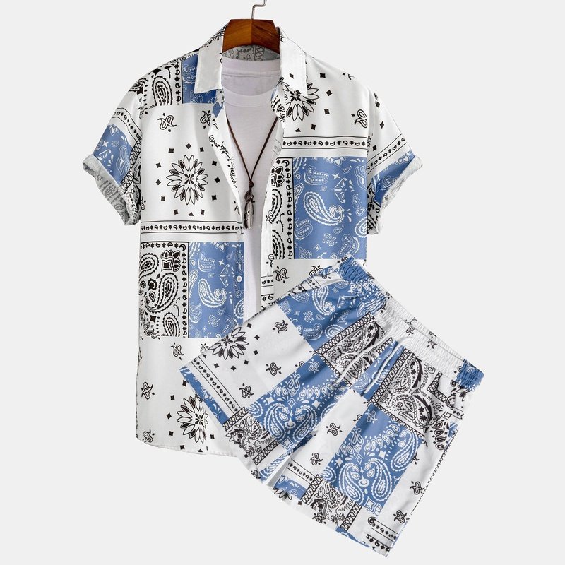 Paisley Print Button Up Shirt
