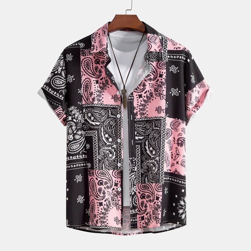 Paisley Print Button Up Shirt