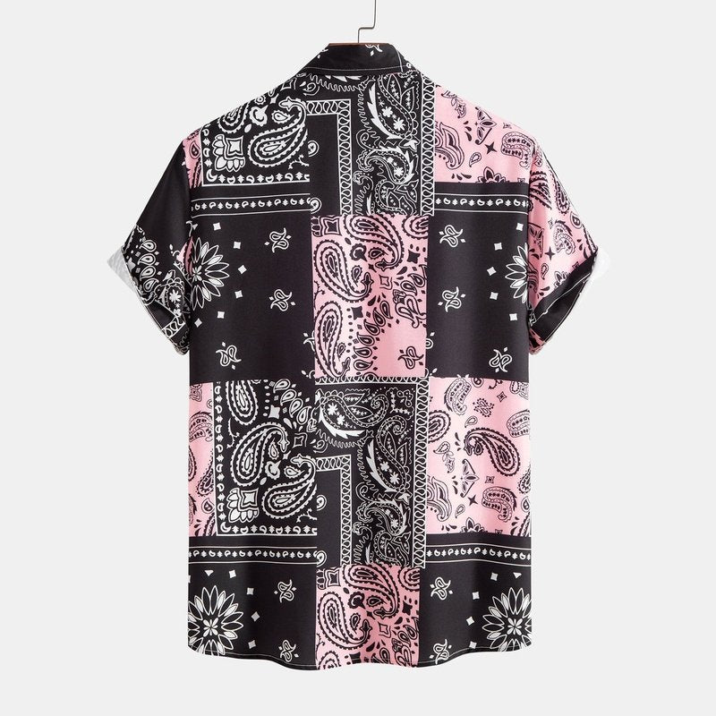 Paisley Print Button Up Shirt
