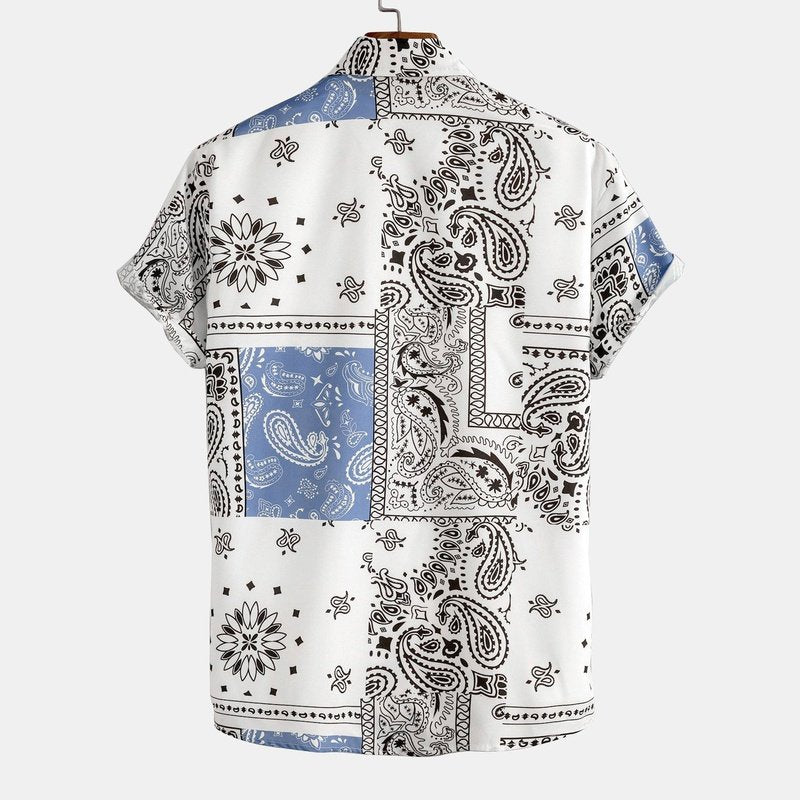 Paisley Print Button Up Shirt