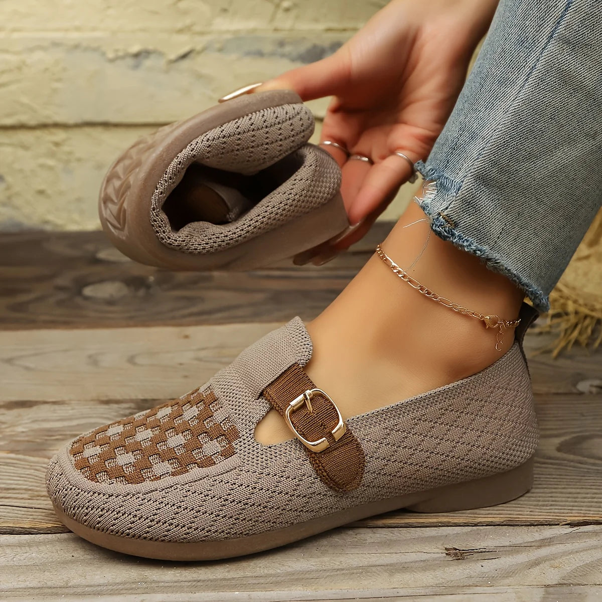 Weave - Ultrabequeme gestrickte Loafers für Damen