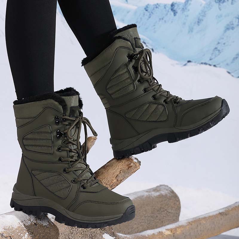 Damen | Winterstiefel mit Schnürverschluss | Wärme & Komfort