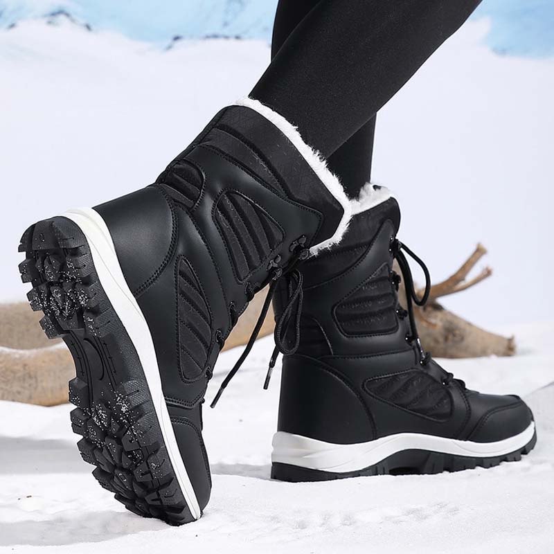 Damen | Winterstiefel mit Schnürverschluss | Wärme & Komfort