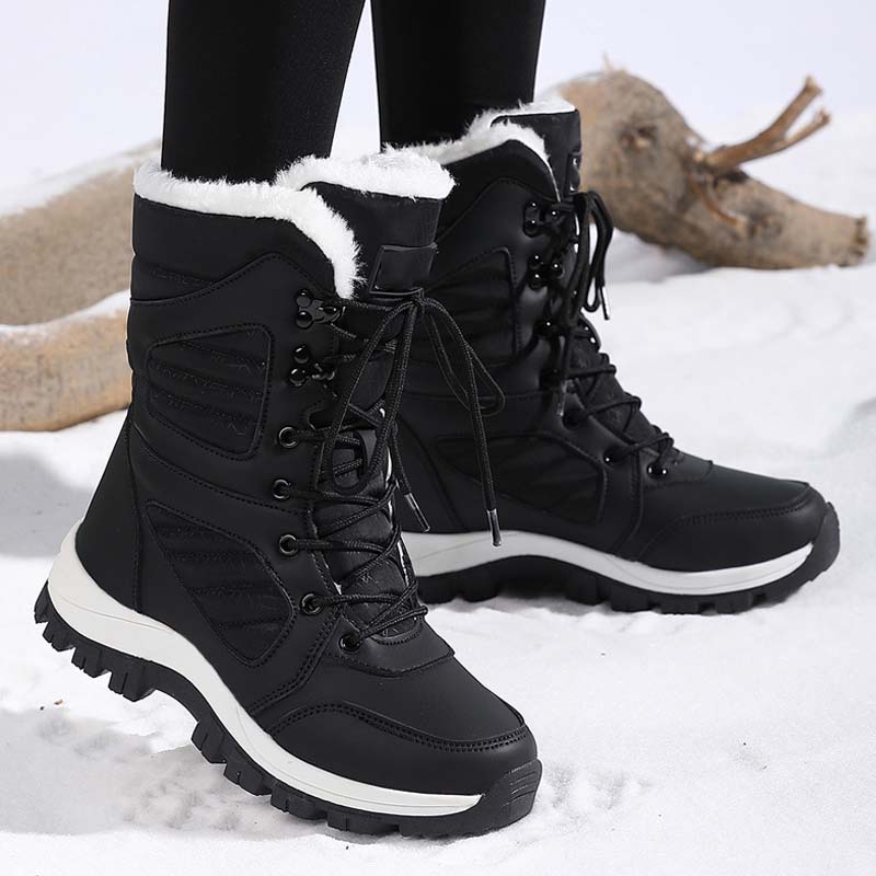Damen | Winterstiefel mit Schnürverschluss | Wärme & Komfort