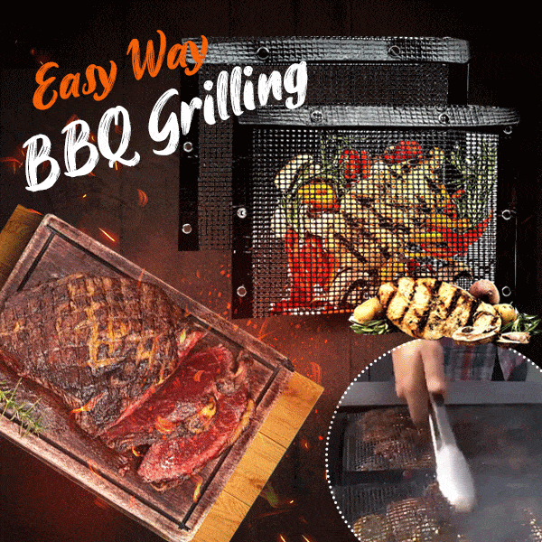 Barea™ Wiederverwendbare, antihaftbeschichtete BBQ-Mesh-Grilltaschen (40% Rabatt)