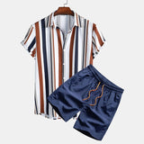 Striped Shirt And Shorts