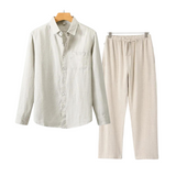 Herren Leinen Set im Old Money Stil, klassisch und stilvoll
