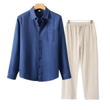 Herren Leinen Set im Old Money Stil, klassisch und stilvoll