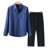 Herren Leinen Set im Old Money Stil, klassisch und stilvoll