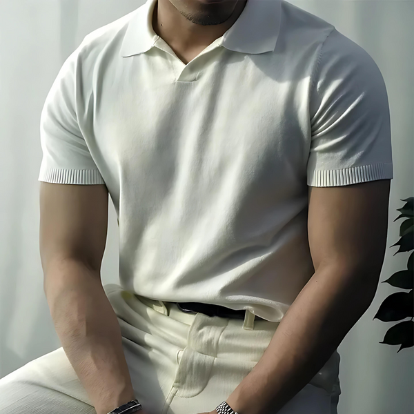 Klassisches Herren V-Ausschnitt Polo, elegant und vielseitig