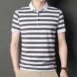 Danny-Klassisches Streifen Herren Polo Shirt