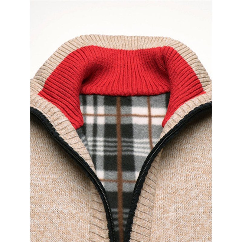Ralf - Elegante Strickjacke gefüttert