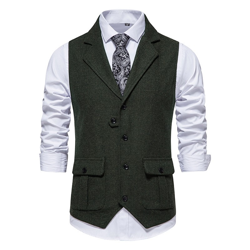 Quen - Elegante Herren Weste mit Seitentaschen