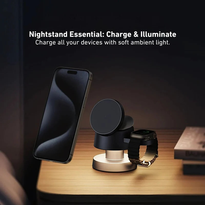 NeonCharge™ - 3 in 1 Magnetisches Ladegerät mit Umgebungslicht