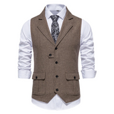 Quen - Elegante Herren Weste mit Seitentaschen