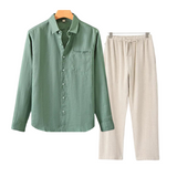 Herren Leinen Set im Old Money Stil, klassisch und stilvoll