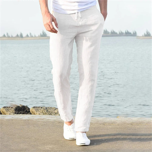 Leichte Herren Leinenhose, casual und komfortabel