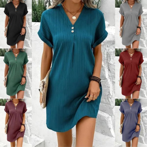 Emila™ - Fließendes einfarbiges Damen-Sonnenkleid