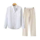 Herren Leinen Set im Old Money Stil, klassisch und stilvoll
