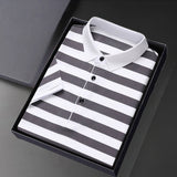 Danny-Klassisches Streifen Herren Polo Shirt