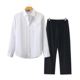 Herren Leinen Set im Old Money Stil, klassisch und stilvoll