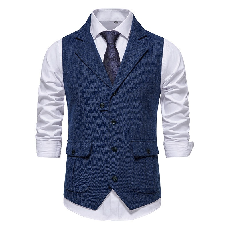 Quen - Elegante Herren Weste mit Seitentaschen