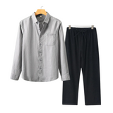Herren Leinen Set im Old Money Stil, klassisch und stilvoll
