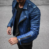 Elegante Herren Lederjacke