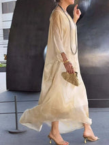 GLORIA - MARMORIERTES ELEGANTES KLEID