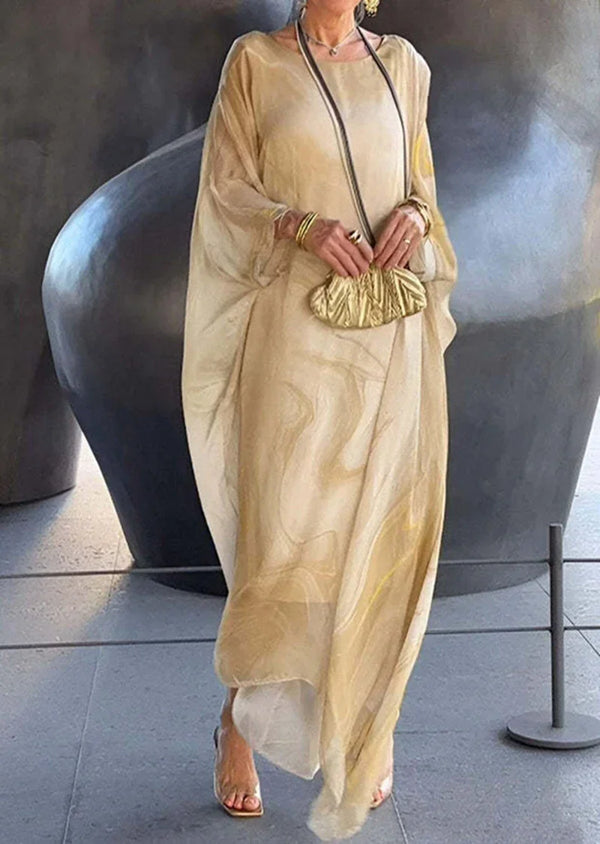 GLORIA - MARMORIERTES ELEGANTES KLEID
