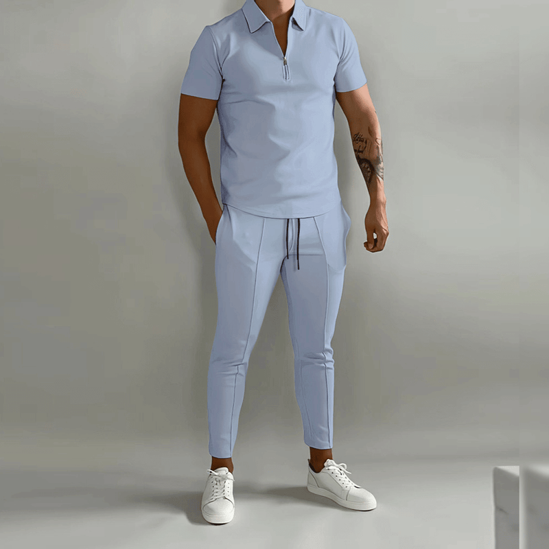 Elegantes Herren Set bestehend aus Polo Shirt und eleganter Hose