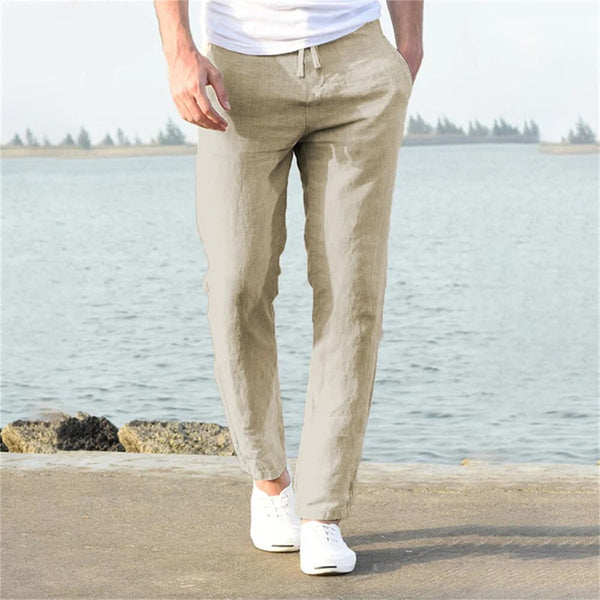 Leichte Herren Leinenhose, casual und komfortabel