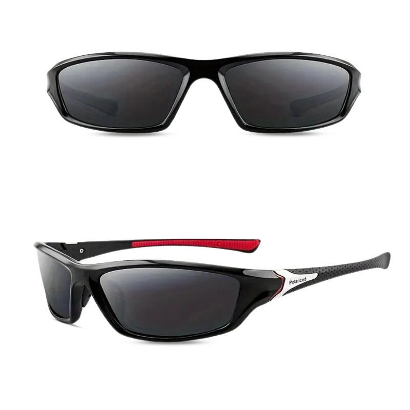 Sportbrille mit gepolarisierten Gläsern für Outdoor-Aktivitäten, funktional und modern