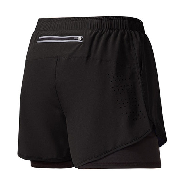 Schnelltrocknende Herren Laufshorts mit Reißverschluss