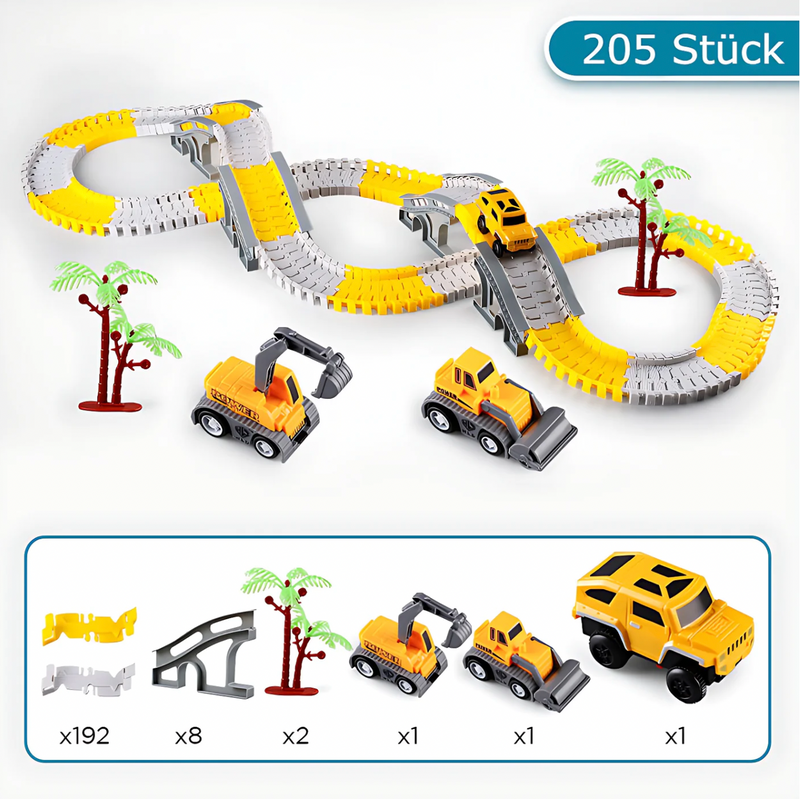 Construction Track™ - Flexible gebogene Fahrzeuge Spielzeug
