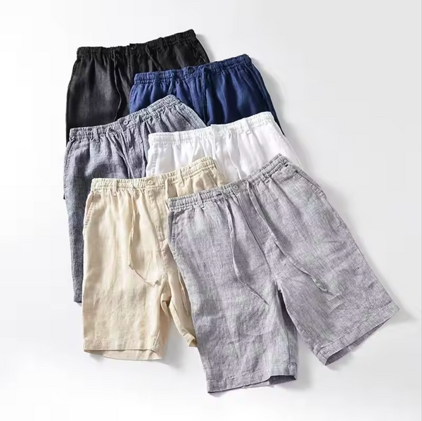 Herren Leinen Shorts, Ibiza-Stil und komfortabel