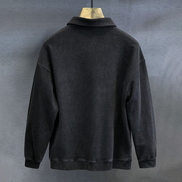 Eleganter Herren Langarm Polo - komfortabel und stilvoll