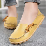 Shoes for Women Moccasins Flats  Woman Loafers Genuine Leather Female Shoes Slip On Ballet Nurse Women's Shoes Plus Size 2024