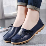 Shoes for Women Moccasins Flats  Woman Loafers Genuine Leather Female Shoes Slip On Ballet Nurse Women's Shoes Plus Size 2024
