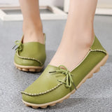 Shoes for Women Moccasins Flats  Woman Loafers Genuine Leather Female Shoes Slip On Ballet Nurse Women's Shoes Plus Size 2024
