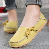Shoes for Women Moccasins Flats  Woman Loafers Genuine Leather Female Shoes Slip On Ballet Nurse Women's Shoes Plus Size 2024
