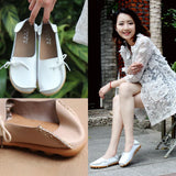 Shoes for Women Moccasins Flats  Woman Loafers Genuine Leather Female Shoes Slip On Ballet Nurse Women's Shoes Plus Size 2024