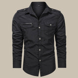 Premium Herren Cargo-Hemd mit Softshell - robust & widerstandsfähig