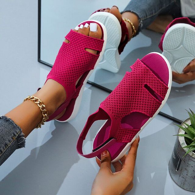 Orthopädische Damen-Sandalen mit atmungsaktivem Material