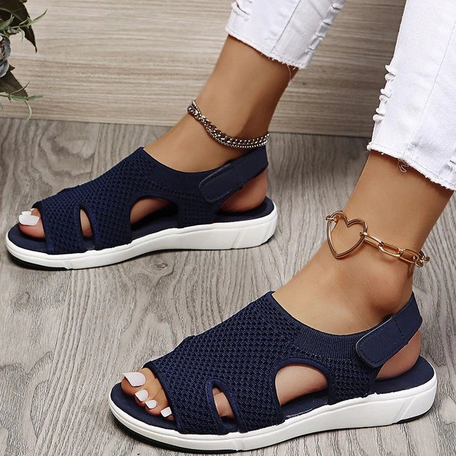 Orthopädische Damen-Sandalen mit atmungsaktivem Material