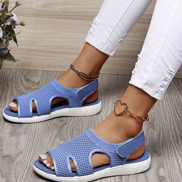 Orthopädische Damen-Sandalen mit atmungsaktivem Material