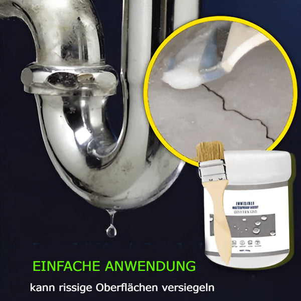 ANTI-LEAKAGE™- Wasserfester Klebstoff beseitigt Lecks in Sekundenschnelle