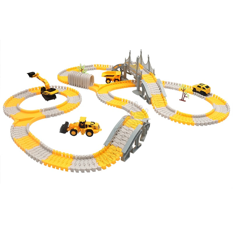 Construction Track™ - Flexible gebogene Fahrzeuge Spielzeug