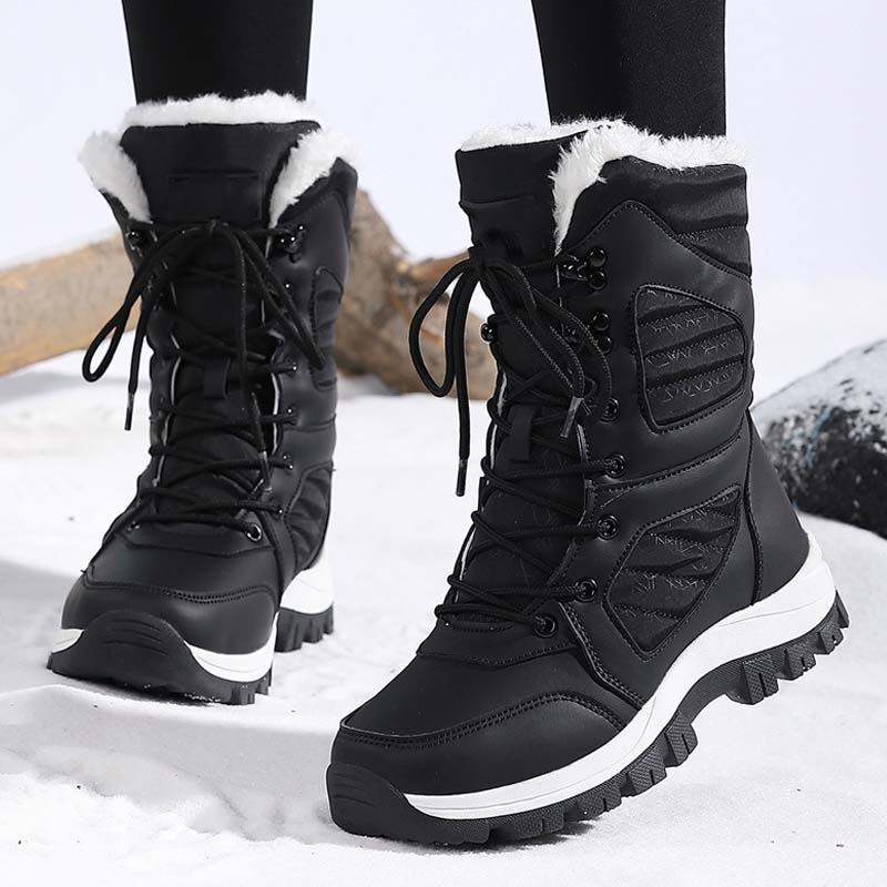 Damen | Winterstiefel mit Schnürverschluss | Wärme & Komfort